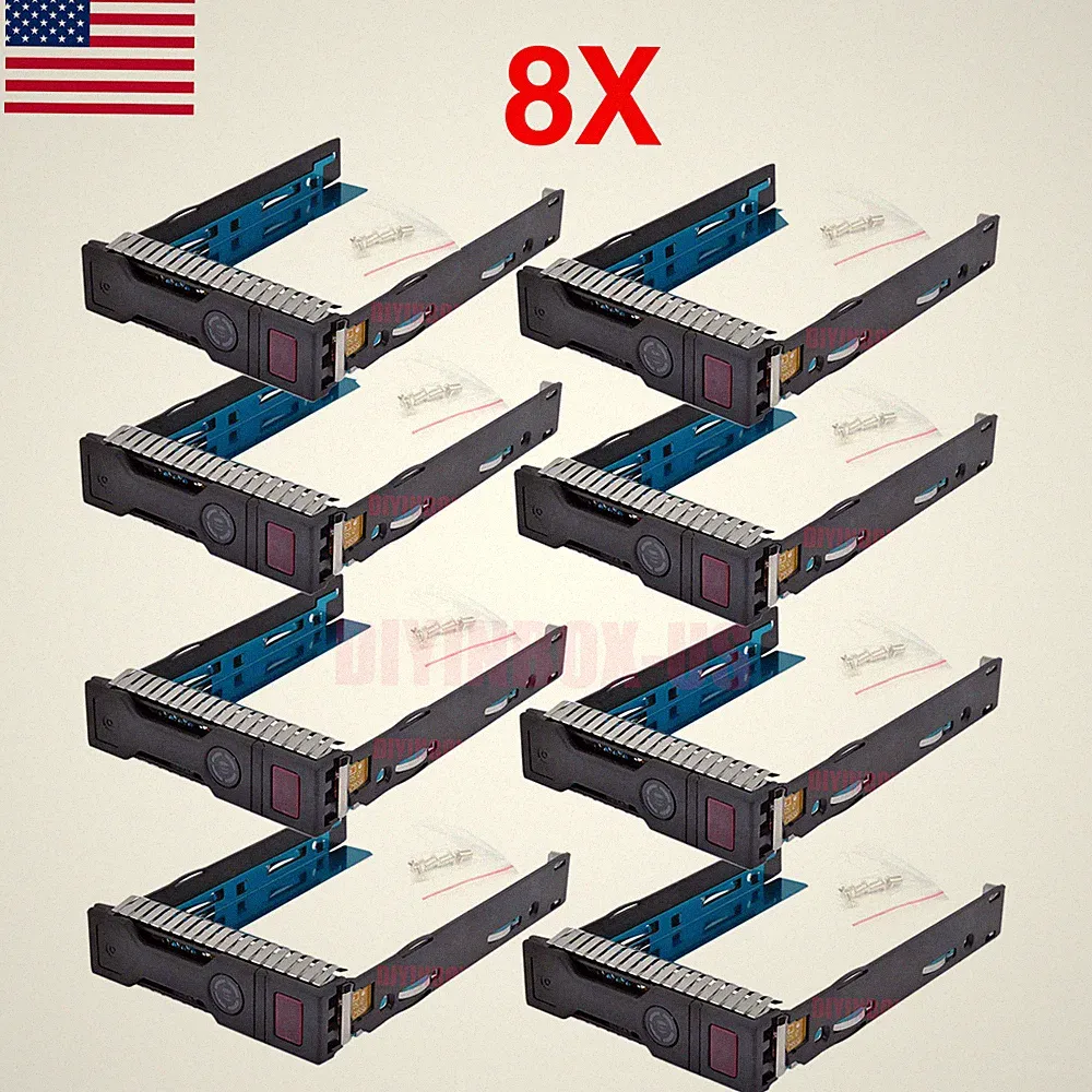8 Pack HP 3.5"Hard Drive Tray Caddy For HP Proliant DL160 DL560 DL380P Gen8 Gen9