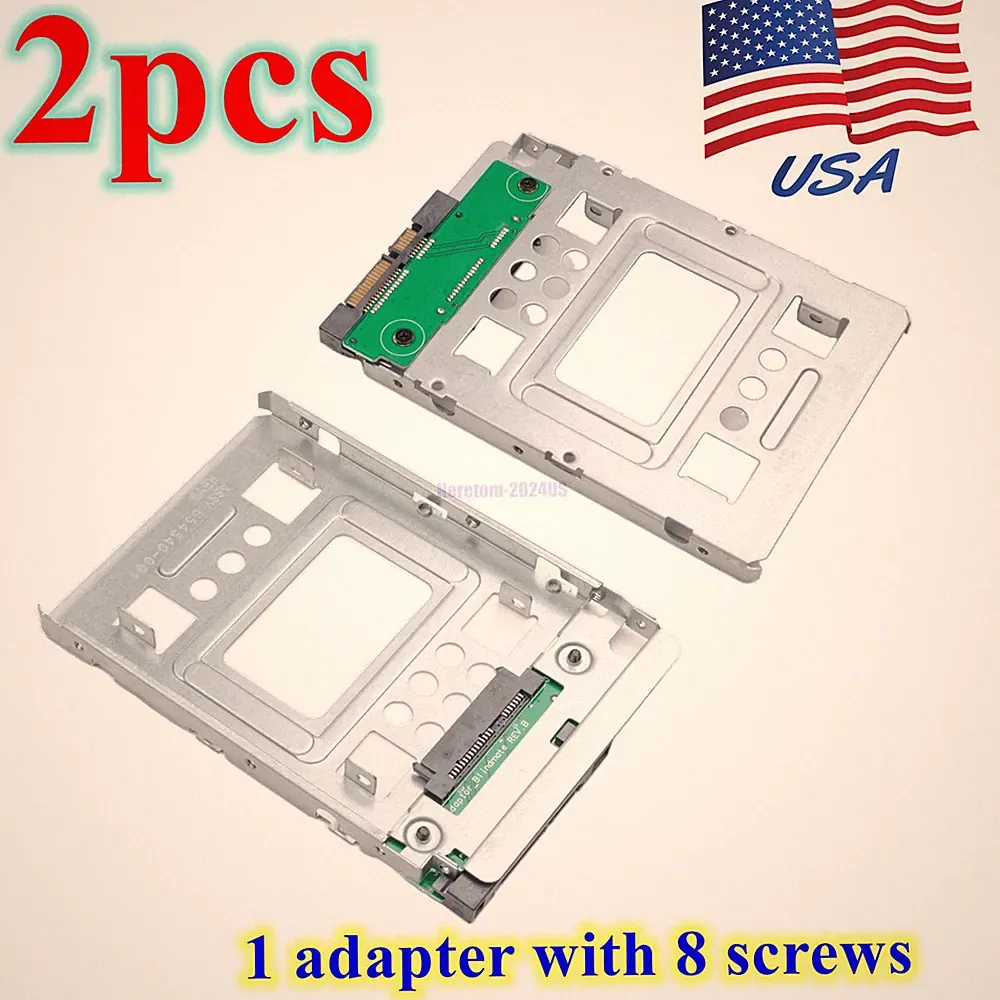 HDD Drive Hard Disk Caddy Adapter for HP 2.5" to 3.5" 654540-001 SAS SATA SSD