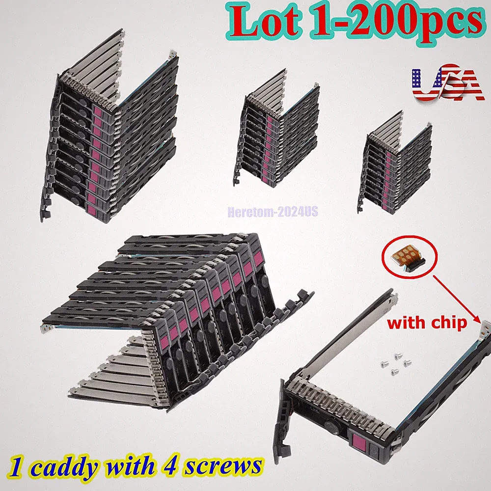 Lot HP 2.5 HARD DRIVE CADDY TRAY FOR DL380 DL360 ML350 GEN10 PROLIANT 727695-001