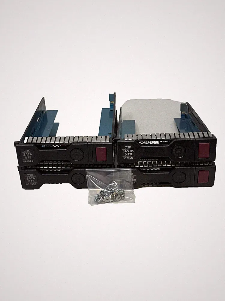 LOT OF 4 HP 3.5" HARD DRIVE CADDY TRAY FOR DL380 DL360 G8 G9 PROLIANT 651314-001
