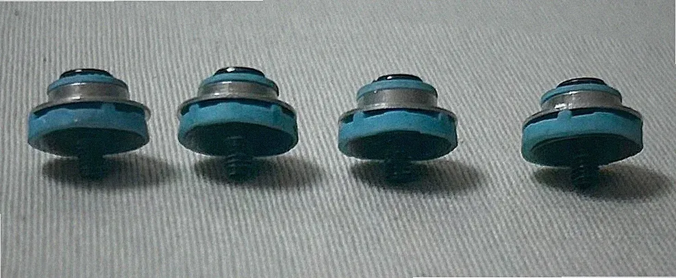 Lot of 4 HP Blue 2.5" Hard Drive Mounting Screws USDT USFF Desktop Mini Small